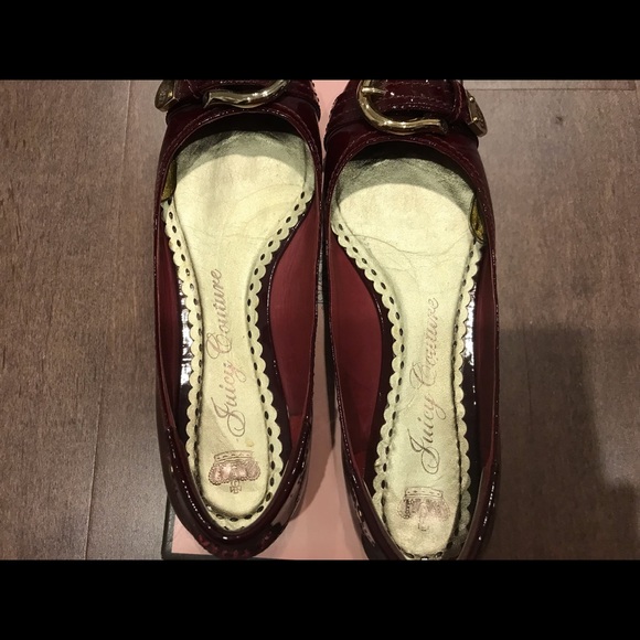 Juicy Couture Maxwell Flats in Port (Burgandy) Patent, size 8M - Picture 4 of 7